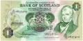 Bank Of Scotland 1 Pound Notes 1 Pound,  4.11.1980